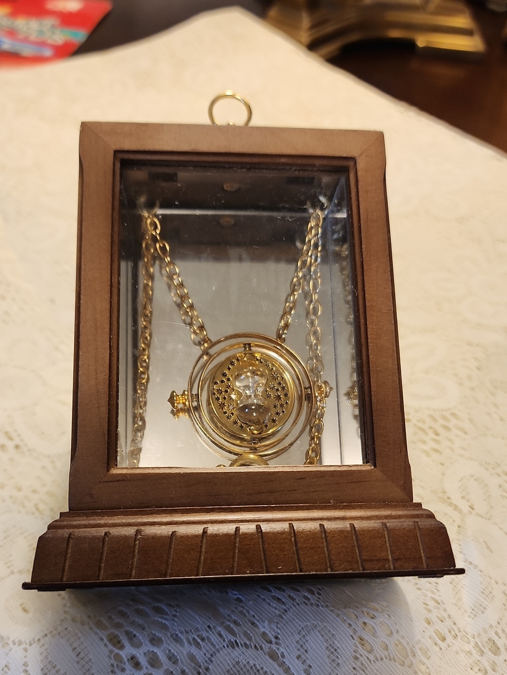 Harry Potter Hermione's 24k Gold Plated Time Turner by The Noble Collection.